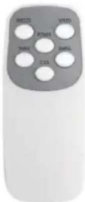 BLUEPALM BP60AC2401 - Preparing the remote control - Inserting or replacing the battery - 1
