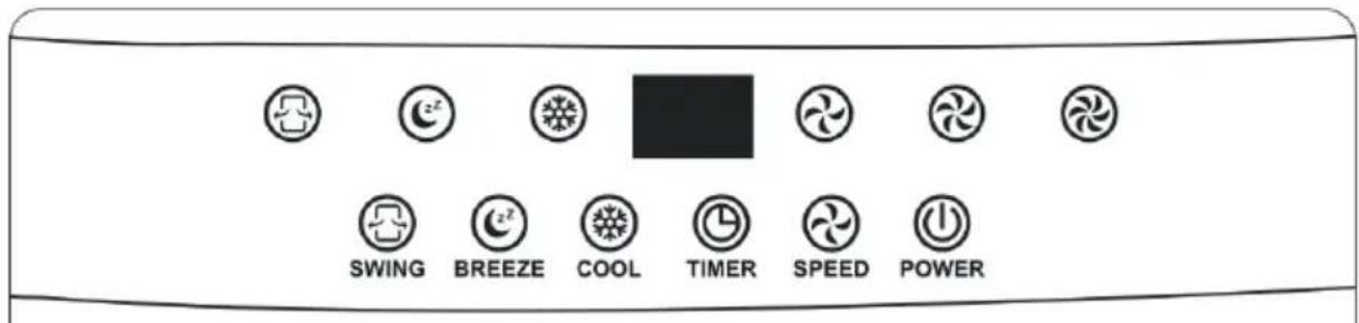 BLUEPALM BP60AC2401 - Buttons on the control panel - 1