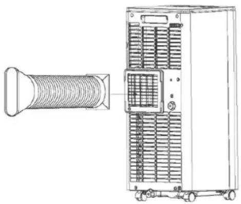 BLUEPALM BPPAC7000FW - De uitlaatluchtslang monteren - 1