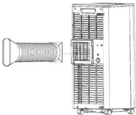BLUEPALM BPPAC7000FW - Montering av frånluftsslang - 1