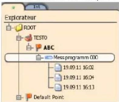 Testo 480 - Appeler la vue de l'explorateur - 2