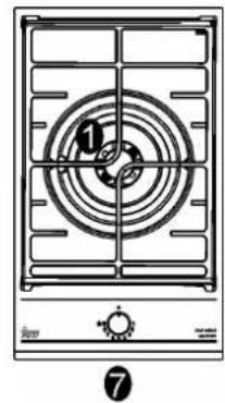 TEKA GZC 95320 XBA - DESCRIPCIÓN PLACAS DE COCCIÓN - DESCRIPTION OF HOBS DESCRIPTION DES TABLES DE CUISSON - ΠΕΡΙΓΡΑΦΗ ΕΣΤΙΩΝ ΜΑΓΕΙΡΕΜΑΤΟΣ DESCRIÇÃO DO APARELHO - 1