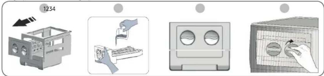 SAMSUNG RT40DG3110QV - Distributeur de glaçons inclinable (modèles applicables uniquement) - 1