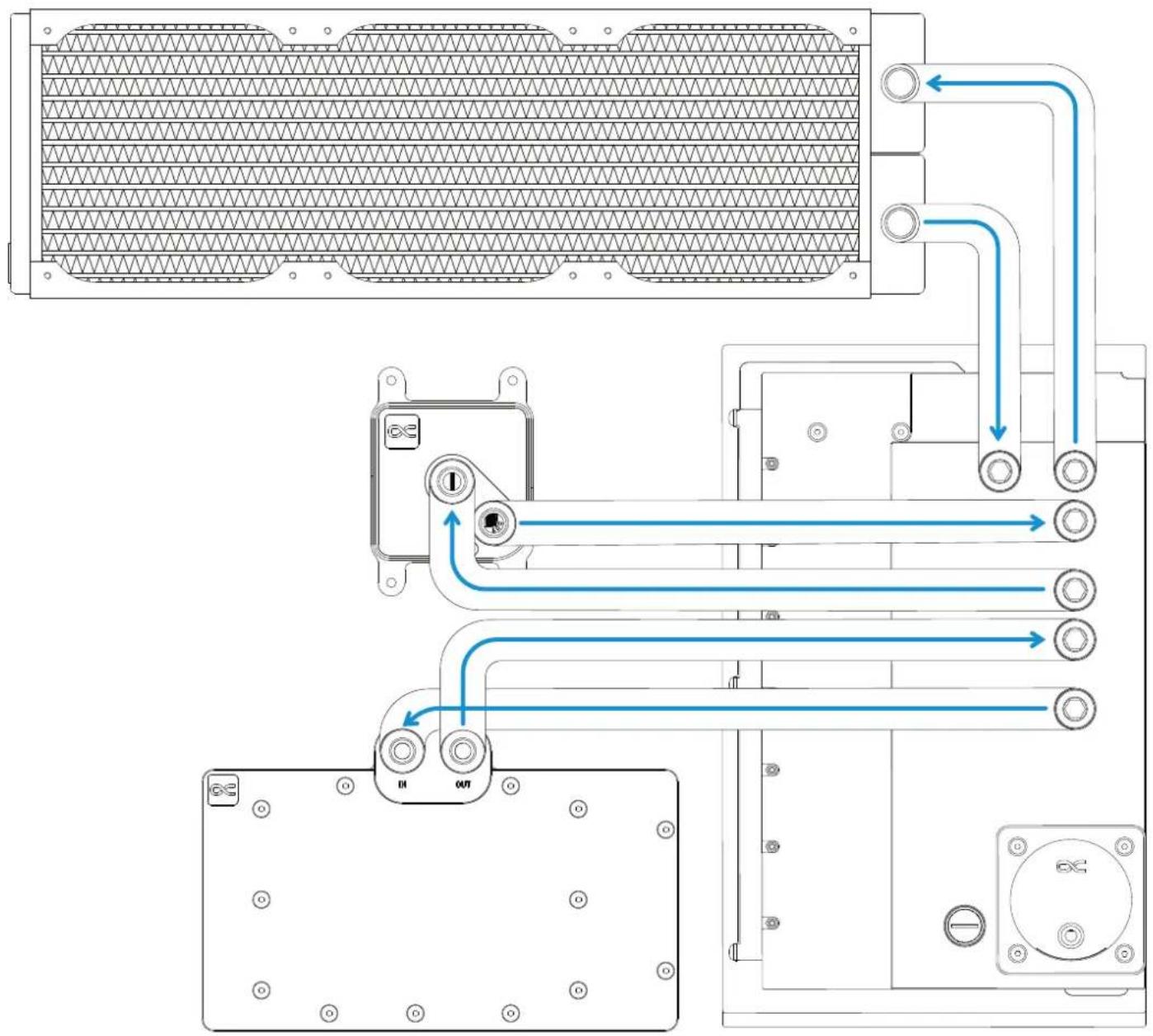 Alphacool Apex Distro Plate Y60 - 6