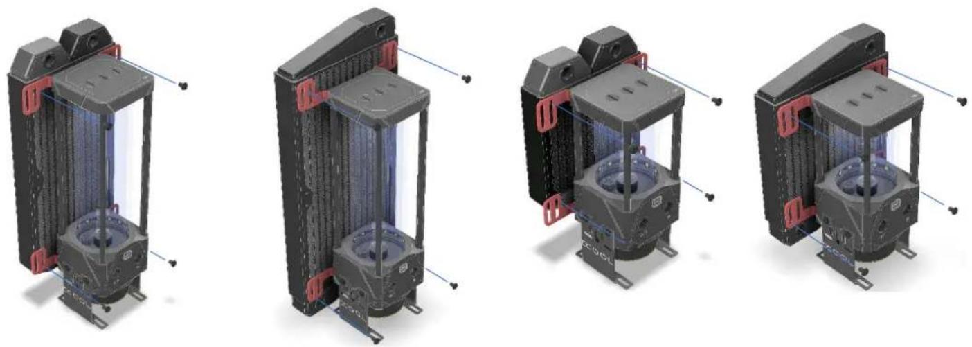 Alphacool Eisbecher Aurora D5 150mm Acetal/Glas - Assemblée Eisbecher 2 Aurora Glass - 6