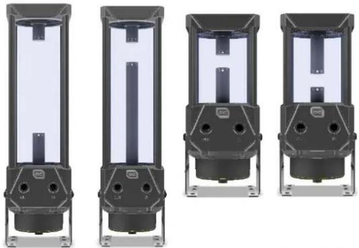 Alphacool Eisbecher Aurora D5 150mm Acetal/Glas - Alphacool International GmbH Eisbecher 2 Aurora Glas - 2