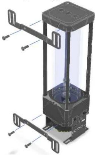 Alphacool Eisbecher Aurora D5 150mm Acetal/Glas - Assemblée Eisbecher 2 Aurora Glass - 1