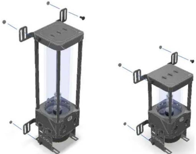 Alphacool Eisbecher Aurora D5 150mm Acetal/Glas - Assemblée Eisbecher 2 Aurora Glass - 5