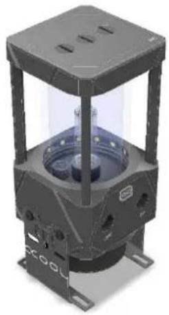 Alphacool Eisbecher Aurora D5 150mm Acetal/Glas - 1