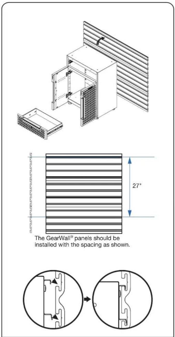 Gladiator GANF04WFMTS - INSTALL CABINET TO GLADIATOR® GEARWALL® PANEL - 1
