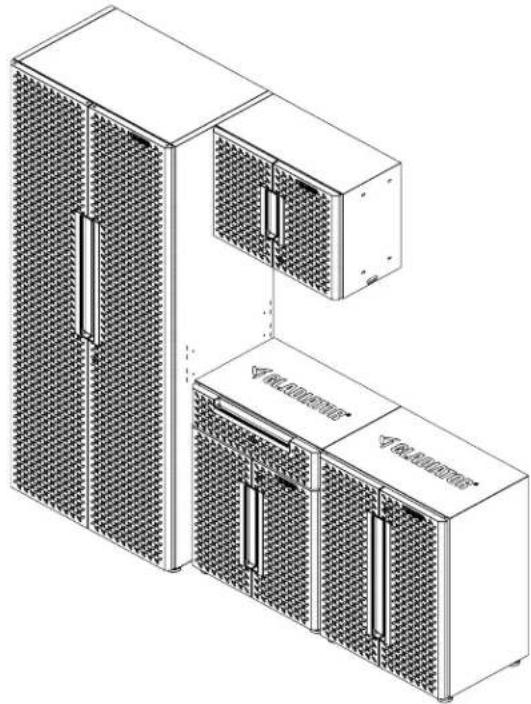 Gladiator GANF04WFMTS - Instrucciones de ensamblaje - 1