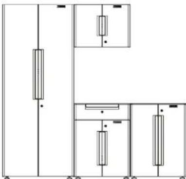 Gladiator GANF04WFMTS - GLADIATOR® FLEX CABINET SYSTEMS - 9