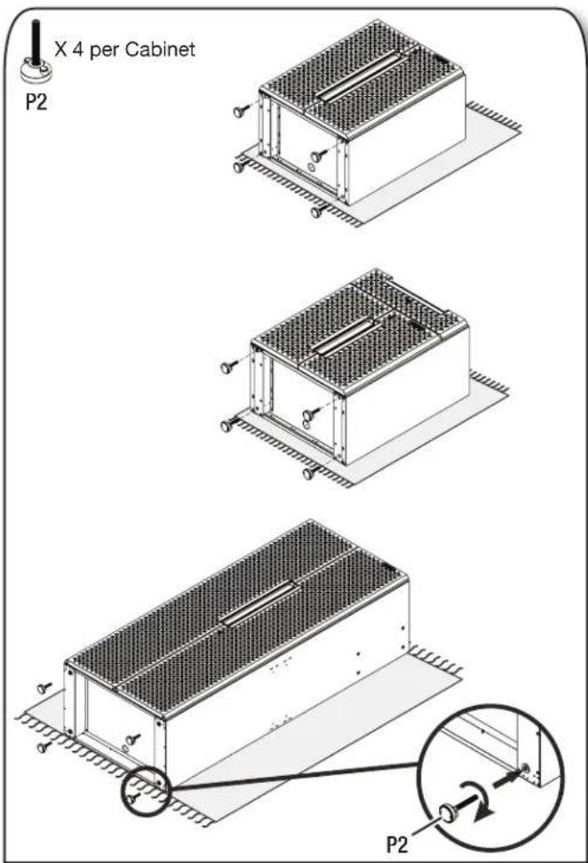 Gladiator GANF03WFMTS - Install the Adjustable Feet - 1