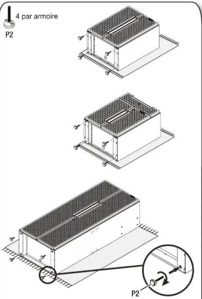 Gladiator GANF03WFMTS - Installation du pied ajustable - 1