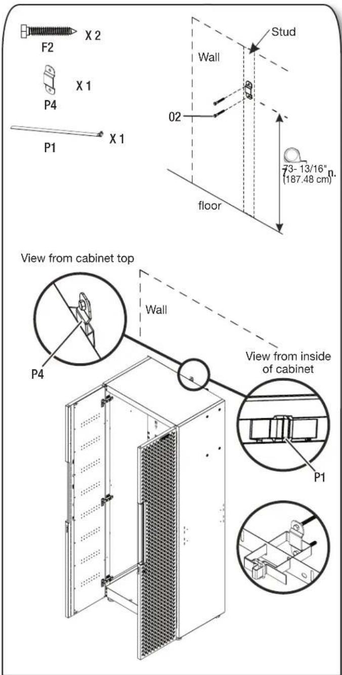 Gladiator GANF03WFMTS - Connect the Tall Cabinet to the Wall - 1