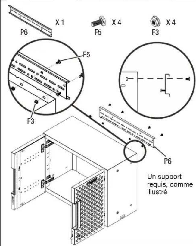 Gladiator GANF03WFMTS - Fixer le support à l'arrière et au haut de l'armoire murale. - 1