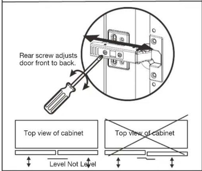 Gladiator GANF04WCMTS - Adjusting the Door (if required) - 1