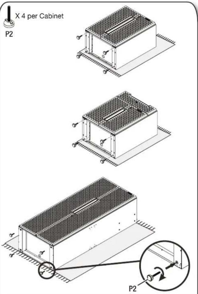 Gladiator GANF04WCMTS - Install the Adjustable Feet - 1