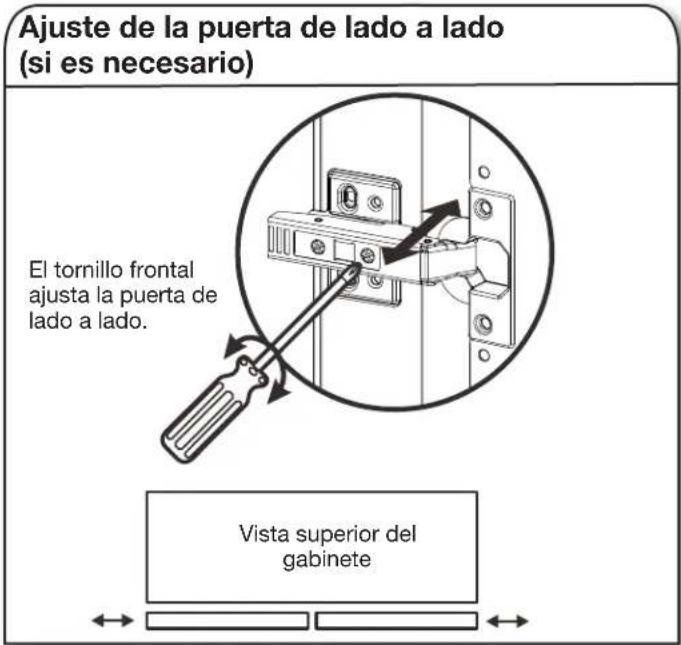 Gladiator GANF04WCMTS - Ajuste de la puerta (si es necesario) - 2