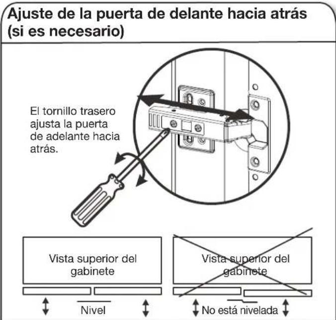 Gladiator GANF04WCMTS - Ajuste de la puerta (si es necesario) - 1