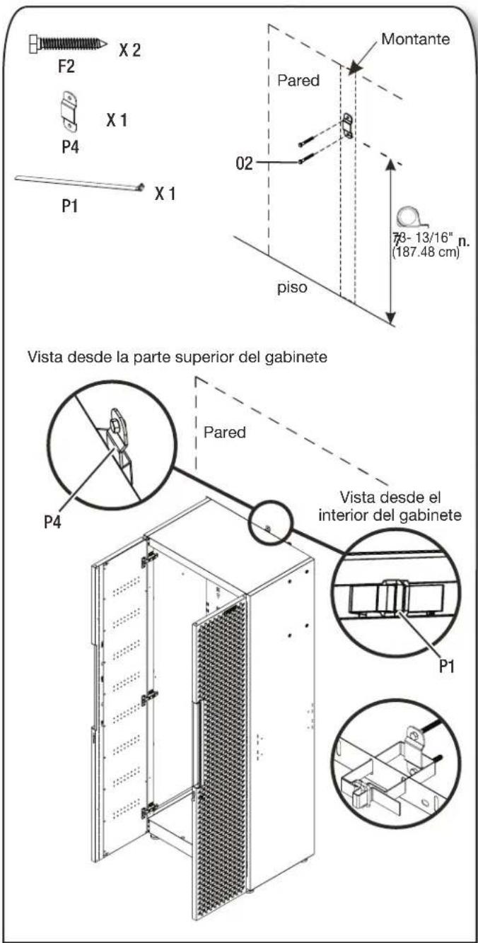 Gladiator GANF04WCMTS - Conecte el gabinete alto a la pared - 1