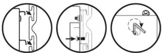Gladiator GANF04WCMTS - Accrocher l'armoire murale sur le profilé GearTrack®. - 2