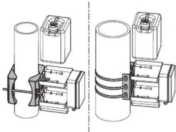 Videotec WASPT - Fixation de la cage métallique - 3