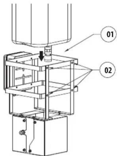 Videotec WASPT - Fastening of the metal cage - 6