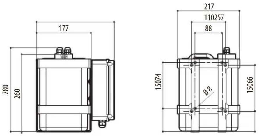 Videotec WASPT - Технические чертежи - 2