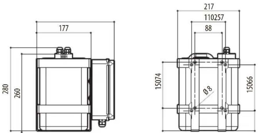 Videotec WASPT - Technical drawings - 2