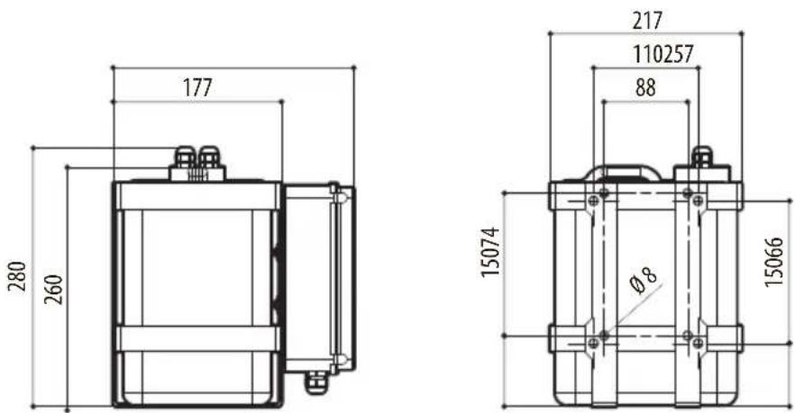 Videotec WASPT - Dessins techniques - 2