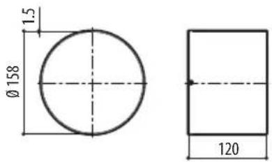 Ø158 1.5 120