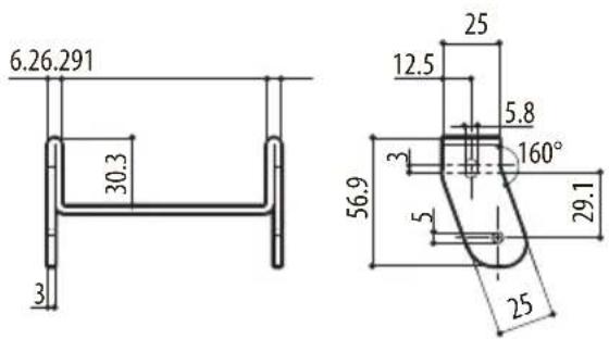 Videotec NVXIRBKT - Technische Zeichnungen - 2