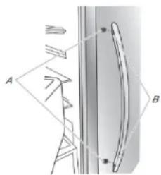 WHIRLPOOL WRS315SDHW - Poignées de porte du réfrigérateur (style 2) - 1