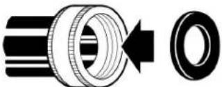 WHIRLPOOL WFW5720RR - Insérer les rondelles plates neuves - 1