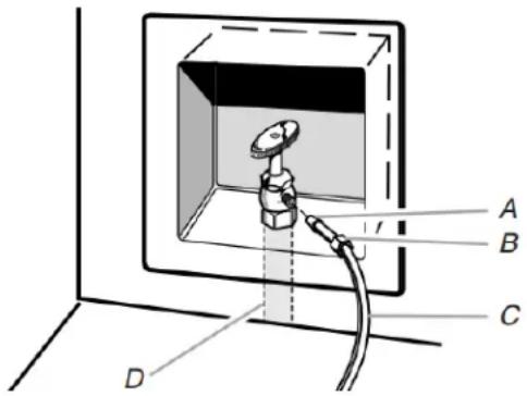 WHIRLPOOL WRFF3436RB - Raccordement à la canalisation d'eau - 1