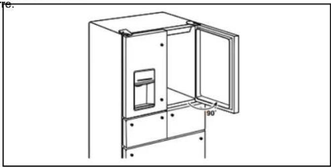 WHIRLPOOL WRFF3436RB - Réinitialiser la charnière inférieure du réfrigérateur - 1