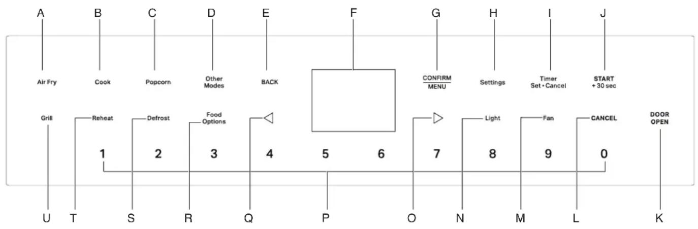 WHIRLPOOL WMMF7330RV - Pièces et caractéristiques du four à micro-ondes - 2