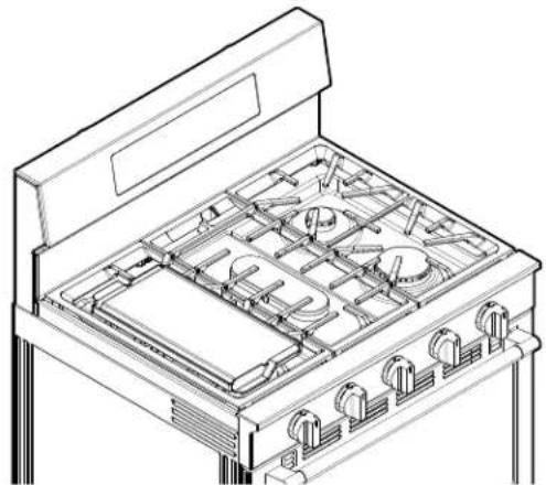 WHIRLPOOL WFGS7530RW - Plancha o parrilla/plancha (en algunos modelos) - 1