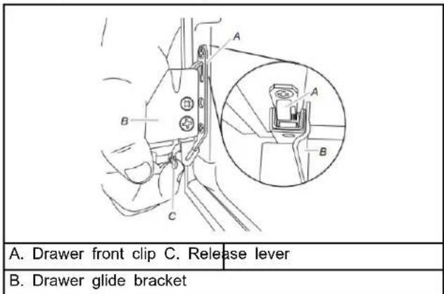 WHIRLPOOL WRFF3036RZ - Step 1 - Adjust the Drawer Fronts Up/Down - 7