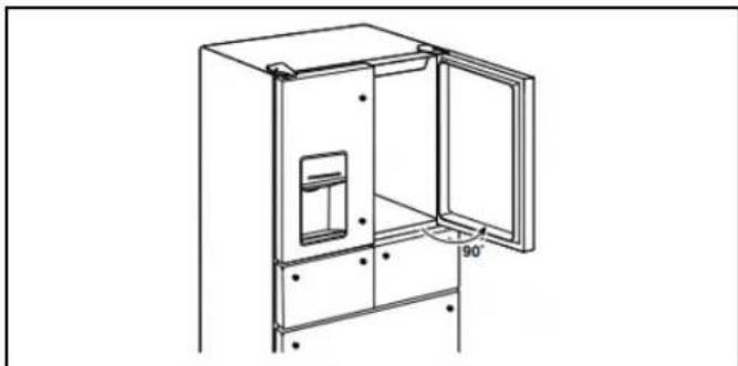 WHIRLPOOL WRFF3036RZ - Reset Bottom Refrigerator Door Hinge - 1