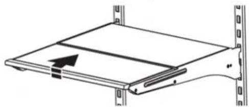 WHIRLPOOL WRFF3036RZ - To retract and extend the front section of the shelf: - 1