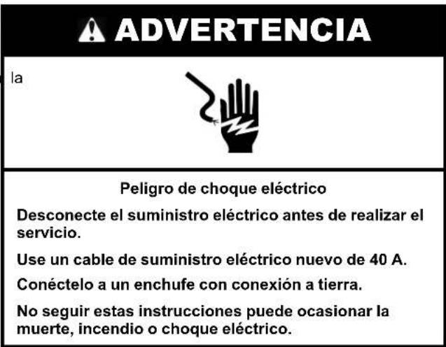 WHIRLPOOL YWFES3530RS - Conexión Eléctrica, en EE. UU. Únicamente - 1