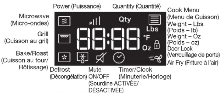 WHIRLPOOL WMCS5522RB - COMMANDES DU FOUR À MICRO-ONDES - 1