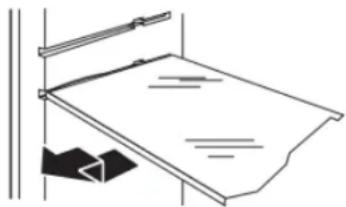 WHIRLPOOL WRMF7736PV - To replace a shelf: - 1