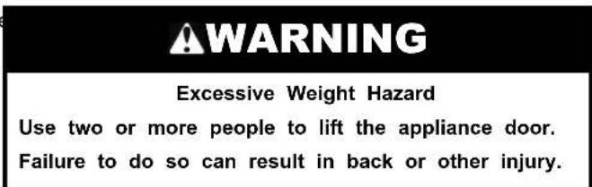 WHIRLPOOL WRMF7736PV - WARNING - 6