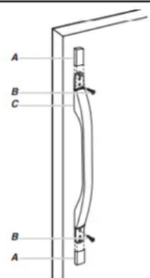 WHIRLPOOL WRMF7736PV - Pour enlever et réinstaller les poignées - 2