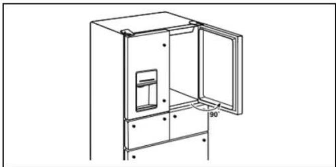 WHIRLPOOL WRMF7736PV - Reset Bottom Refrigerator Door Hinge - 1