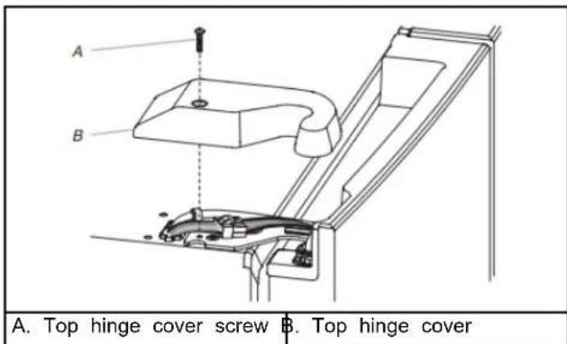 WHIRLPOOL WRMF7736PV - Remove Left-Hand Refrigerator Door - 1