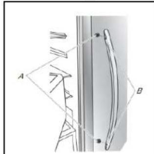 WHIRLPOOL WRSF5836RZ - Installation et retrait des poignées de la porte - 1
